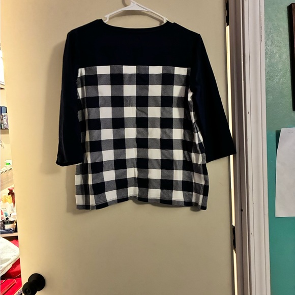 EUC Ladies Kim Rogers Perfectly Soft 3 Quarter Sleeves Crew Neck Top P/M - Picture 6 of 7